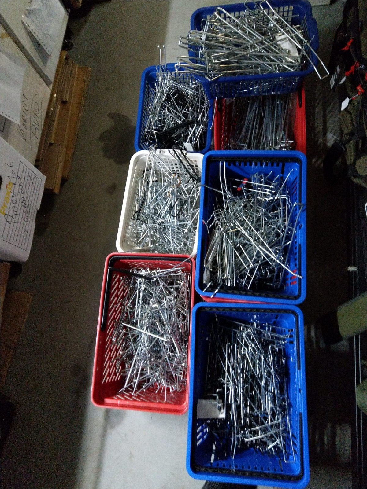 Tegometal haken + verdelers plexi glad glad, Ophalen, Gebruikt, IJzer