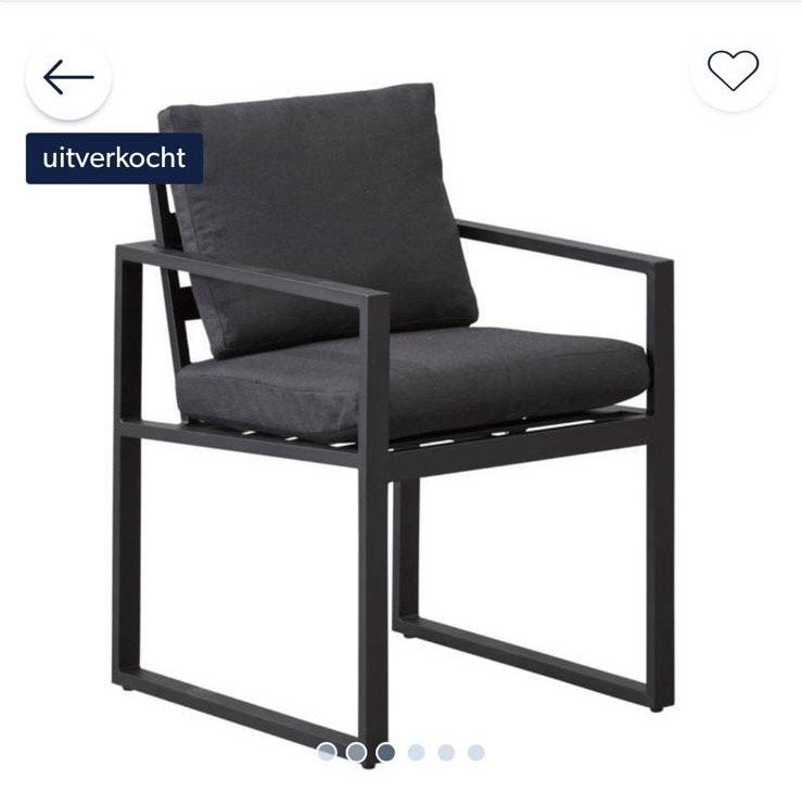 Foto 5 van Aluminium tuinset met 6 stoelen en tafel 240cm x 103cm