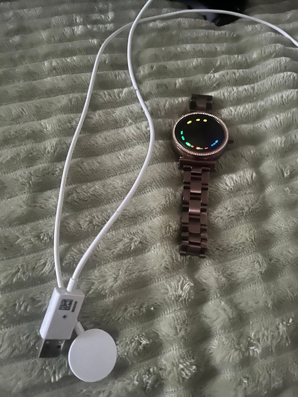 Michael Kors Smartwatch - Roségoud met Oplader, Hartslag, Ophalen of Verzenden, Zo goed als nieuw, Roze