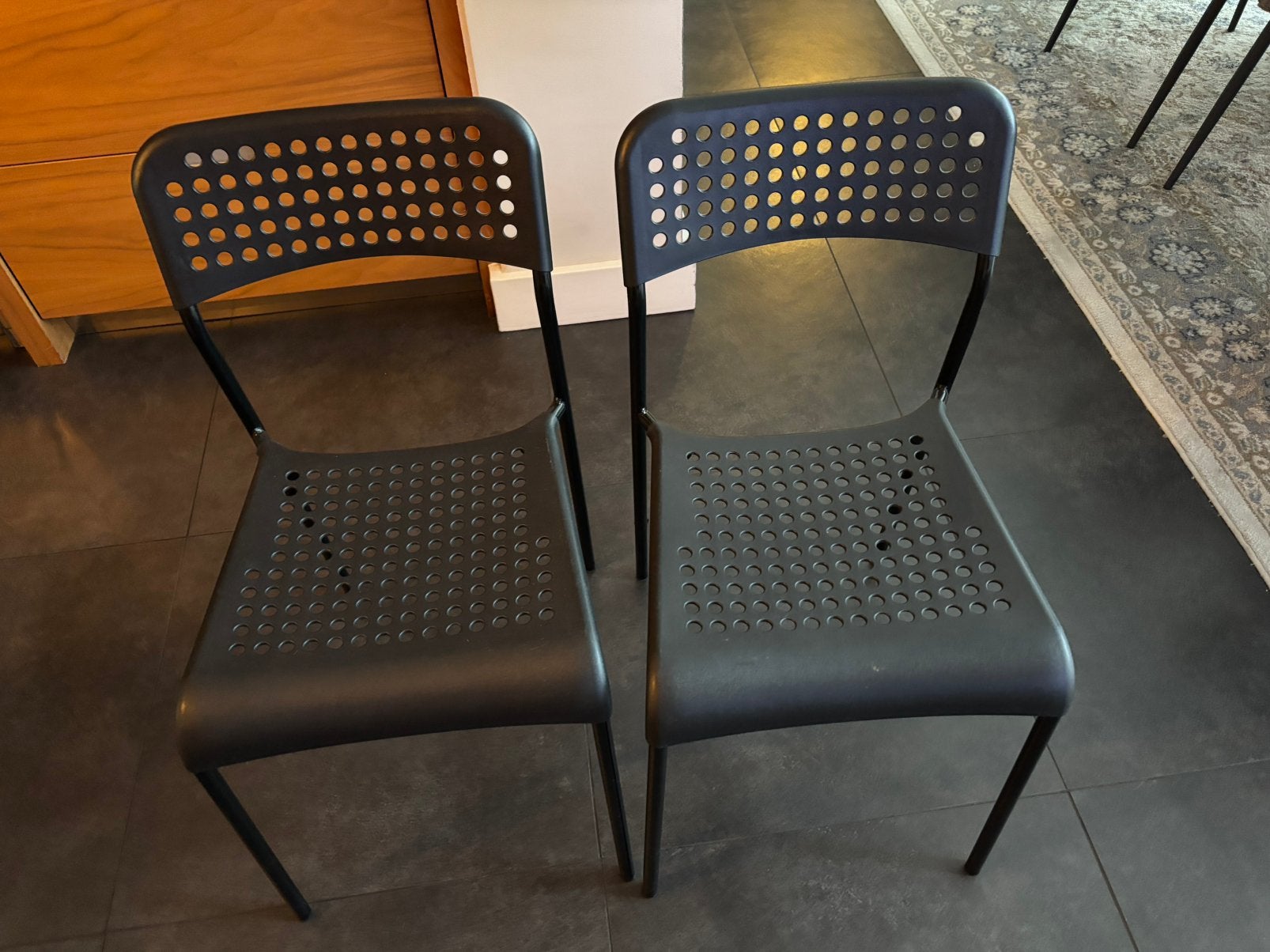 Ikea stoeltjes, Ophalen, Zo goed als nieuw, Zwart, Twee