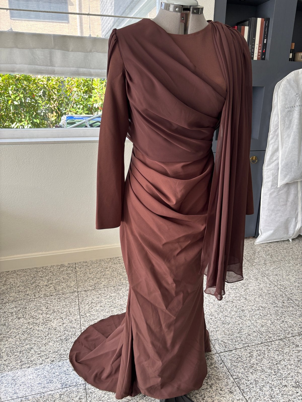Nieuwe bruine galajurk, maat 40/42 mooie pasvorm, Kleding | Dames, Gelegenheidskleding, Maat 38/40 (M), Galajurk, Bruin, Nieuw