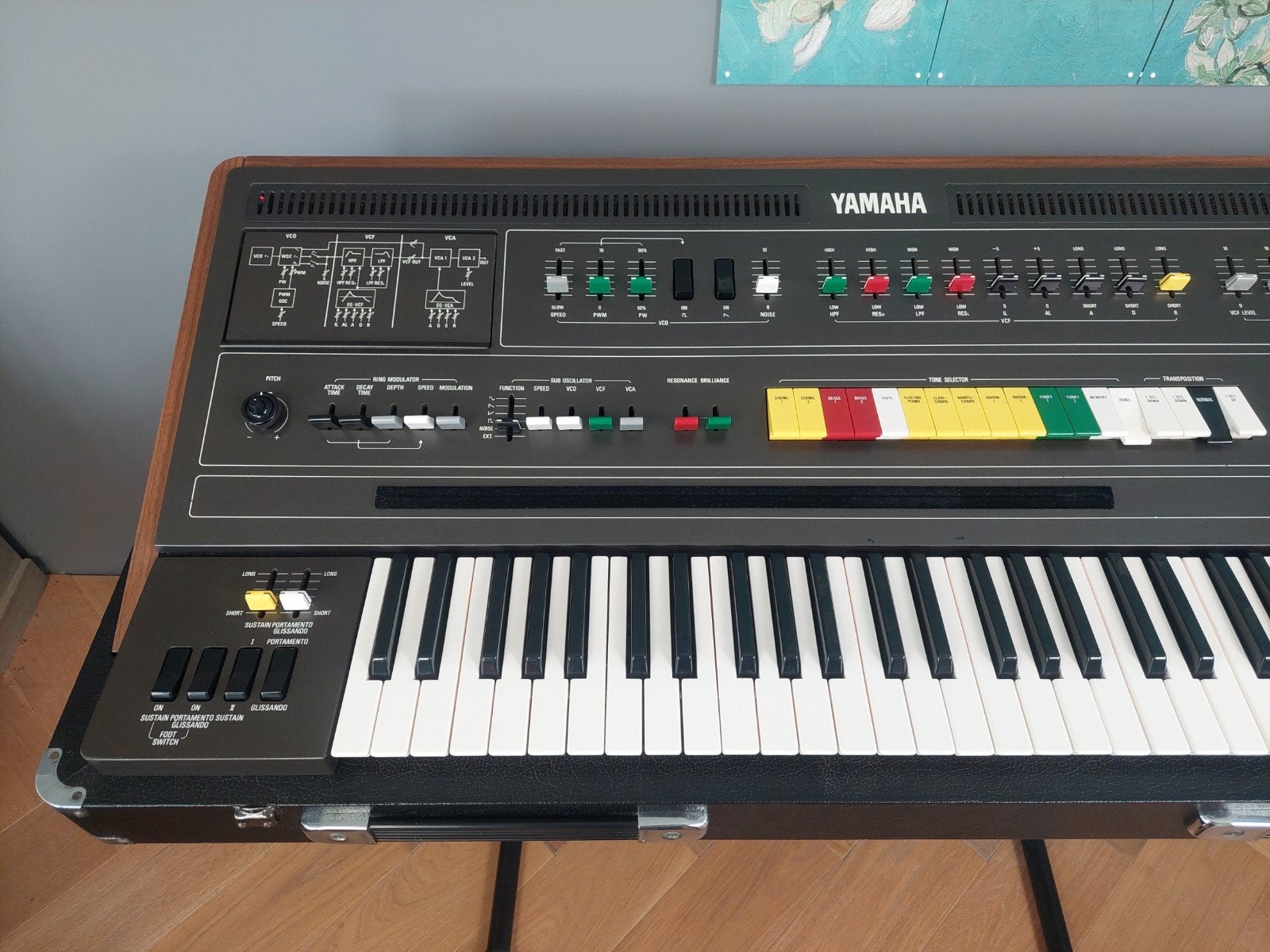 👉Yamaha CS-60🔹️VERKOCHT!️🔹, Met midi-aansluiting, Yamaha, Ophalen of Verzenden, 61 toetsen