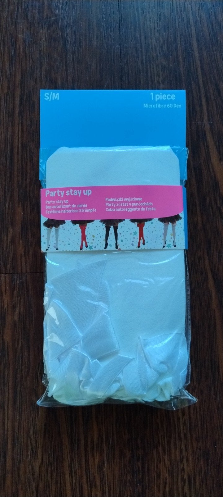 Nieuwe witte stay-up kniekousen, Microfibre 60 Den, Kleding | Dames, Ophalen of Verzenden, Nieuw, Maat 40/42 (M), Wit
