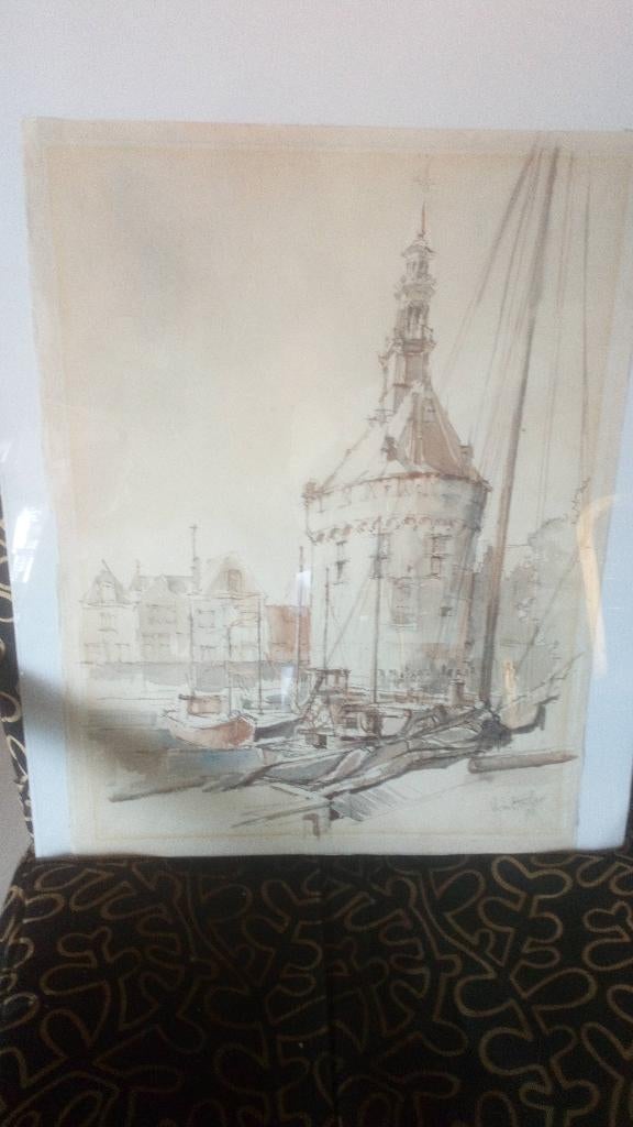 2 schilderijen van Victor Bouter, Ophalen of Verzenden