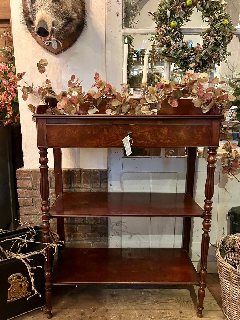 Antieke engelse side tabel, ladekastje voor in de gang, hout, Ophalen, 200 cm of meer, Hoofdstraat 15 de steeg, Info@ilfienile.nl