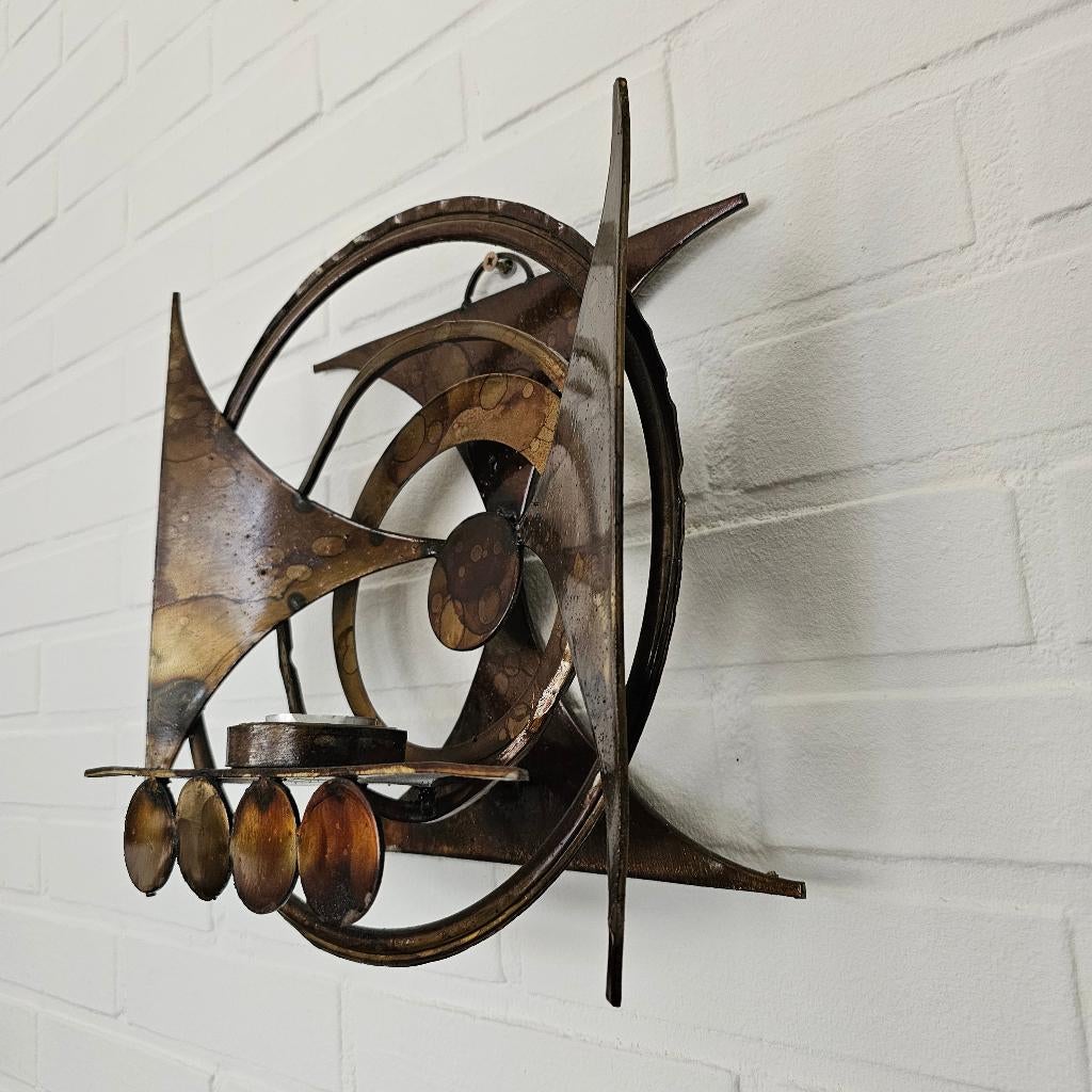 Henrik Horst Wandkandelaar Sculptuur - vintage Deens design, Ophalen of Verzenden, Zo goed als nieuw, X, X