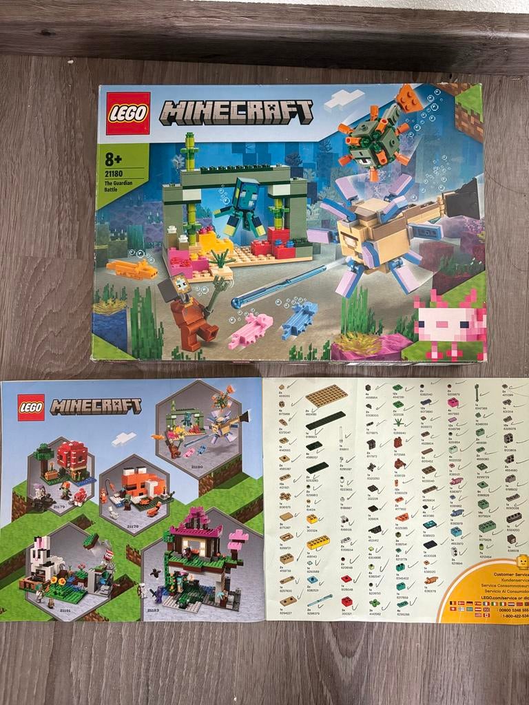 Lego Minecraft 21180 - Zo goed als nieuw!, Ophalen, Zo goed als nieuw, Complete set, Lego