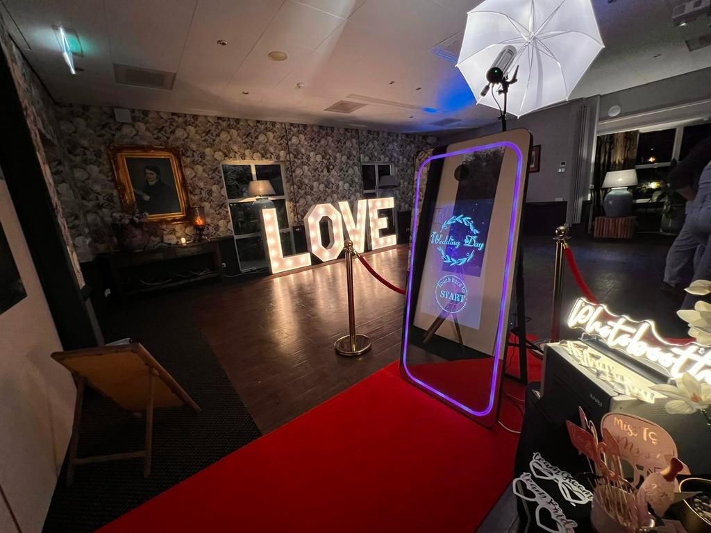 Magic mirror photobooth verhuur Noord Nederland, Ophalen of Verzenden, Nieuw, Geboorte of Huwelijk