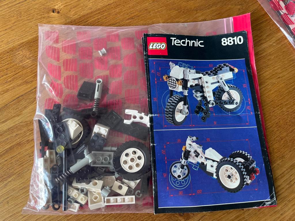 Lego Technic 8810 Motorfiets Compleet, Ophalen of Verzenden, Gebruikt, Complete set, Lego