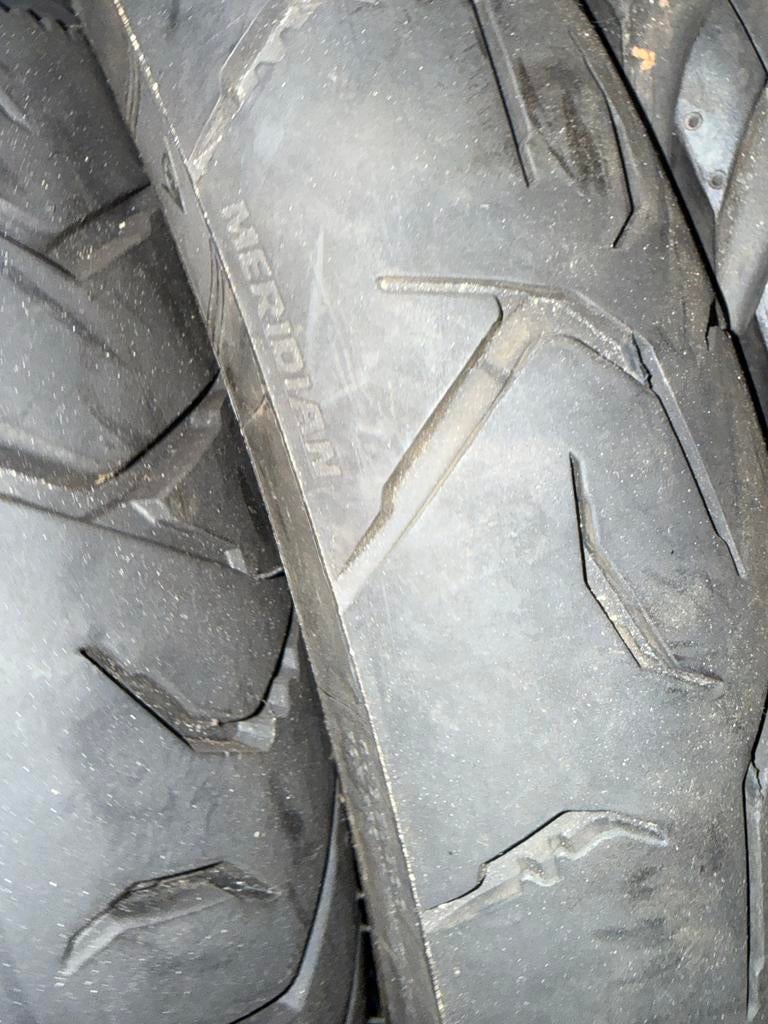 Dunlop Meridian Motorbanden 18 en 21 inch, Ophalen, Gebruikt