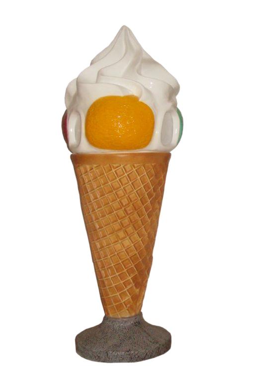 Schepijs afvalbak 168 cm - schepijs 4 bol ijs op ijshoorn, Ophalen, HorecaBeelden, Overige typen, Nieuw