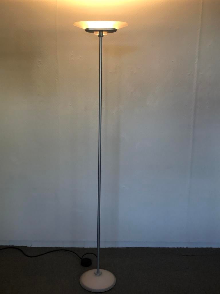 Flos Arteluce vloerlamp uplight, Huis en Inrichting, Lampen | Vloerlampen, Ophalen, Metaal, Vintage design, 150 tot 200 cm