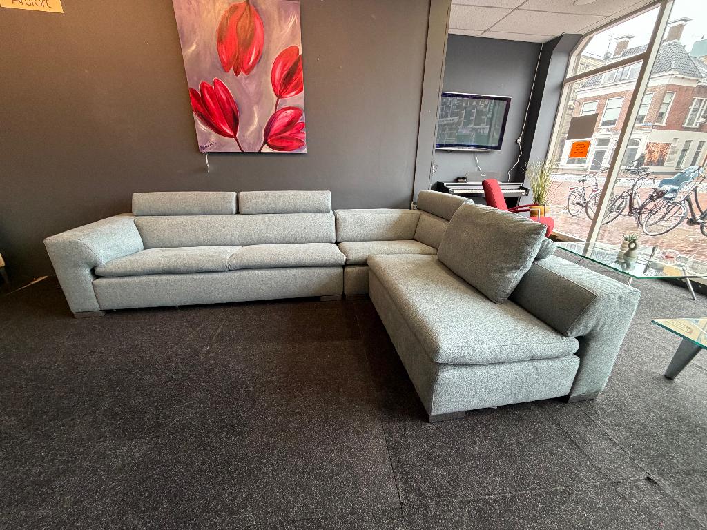leolux how lazy hoekbank Refurbished, Hoekbank, 300 cm of meer, 75 tot 100 cm, Ophalen of Verzenden