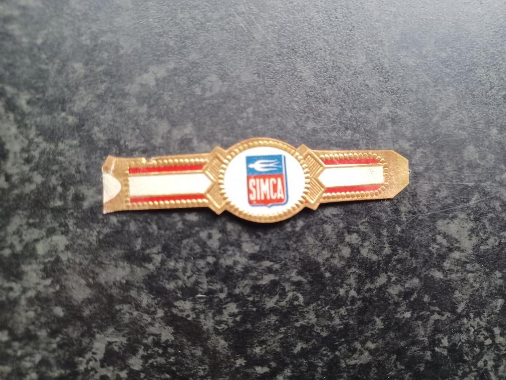 Sigarenbandje SIMCA, Ophalen, Gebruikt, Sigarenbandjes