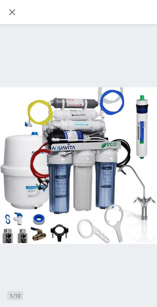 RO7 AQUA VITA BIO MET ELEKTRISCHE POMP, Ophalen of Verzenden, Zo goed als nieuw, Waterontharder met zout