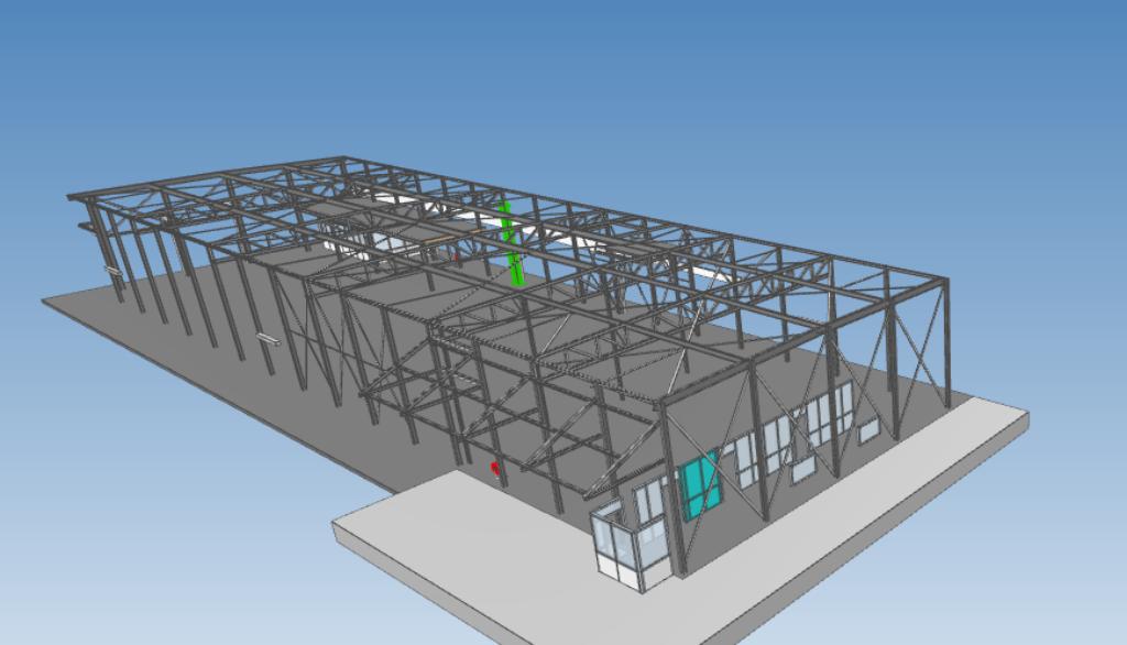 Staalconstructie Staal Spanten bedrijfshal 18x60, 1080 m², Koop, Opslag of Loods