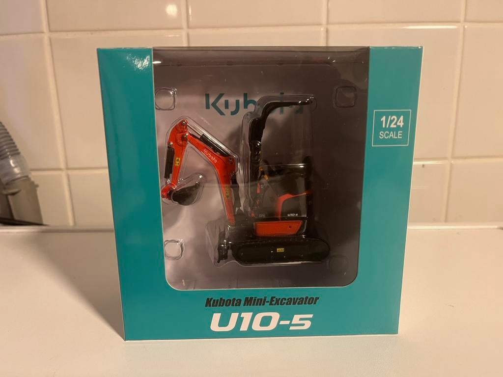 Kubota U10-5 1/24, Hobby en Vrije tijd, Modelauto's | 1:32, Ophalen of Verzenden, Nieuw, Auto, Overige merken
