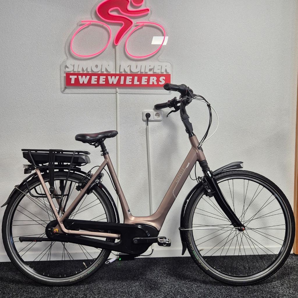 Gazelle Paris C8 Elektrische Damesfiets, Fietsen en Brommers, Fietsen | Dames | Damesfietsen, Gebruikt, Versnellingen, Gazelle