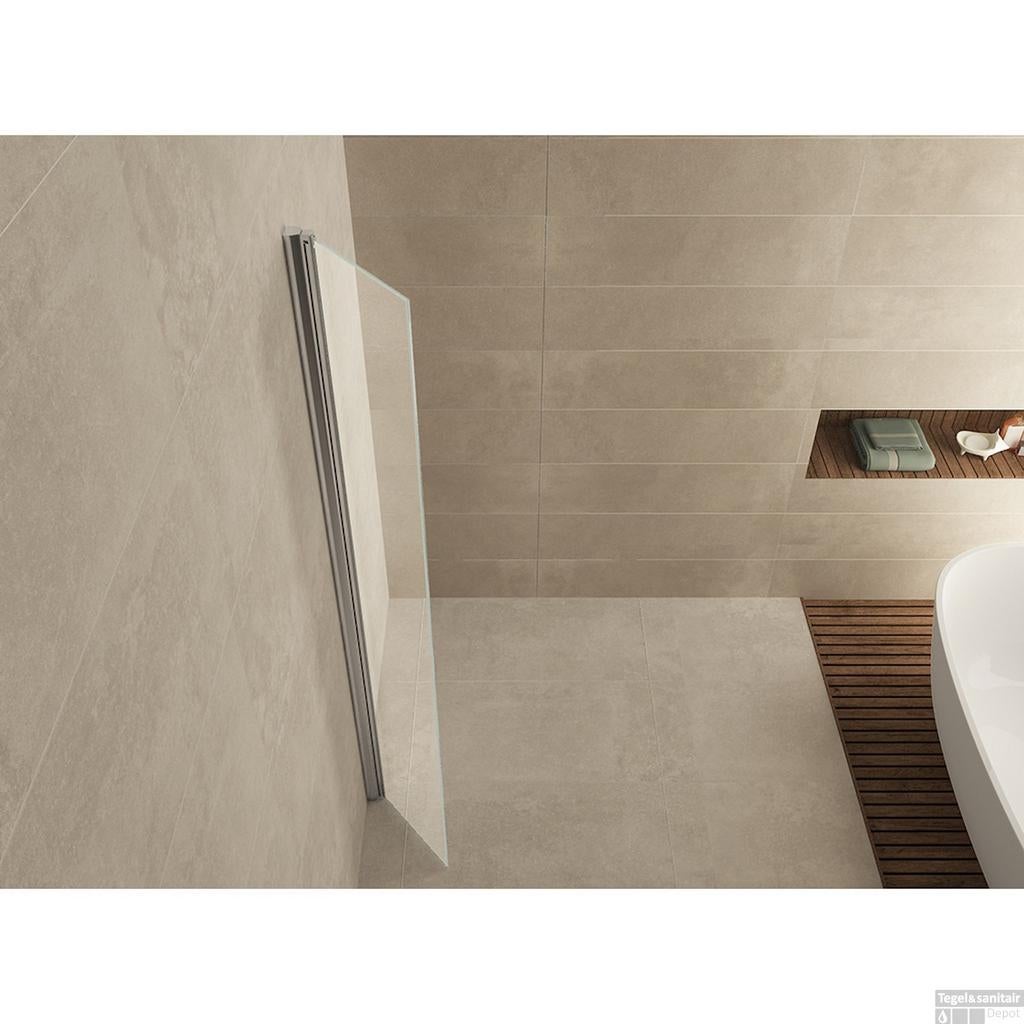 Zijwand Scharnierend Wiesbaden 30cm met Muurprofiel Nano 10m, Ophalen, Nieuw, Met douche