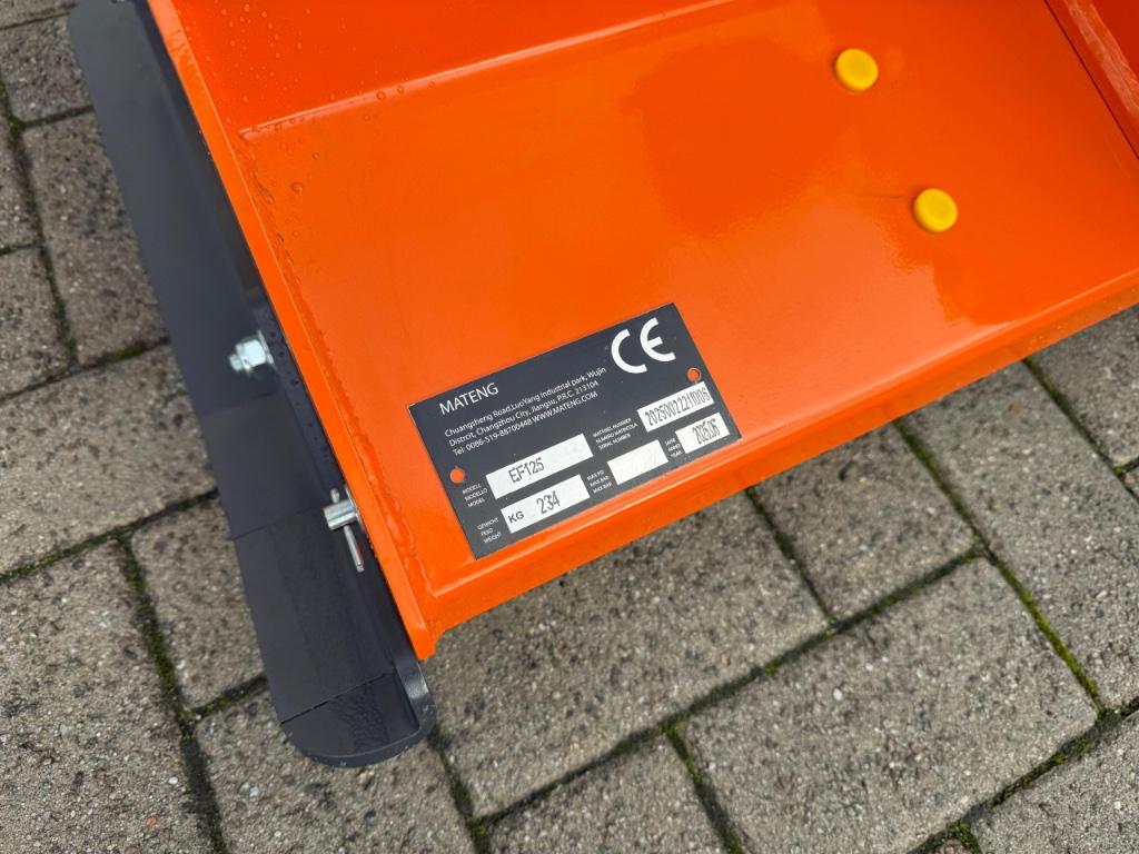 Mateng Klepelmaaier EF125 - Hamerklepels - Nieuw - Garantie, Zakelijke goederen, Agrarisch | Werktuigen, Verzenden, Glastuinbouw