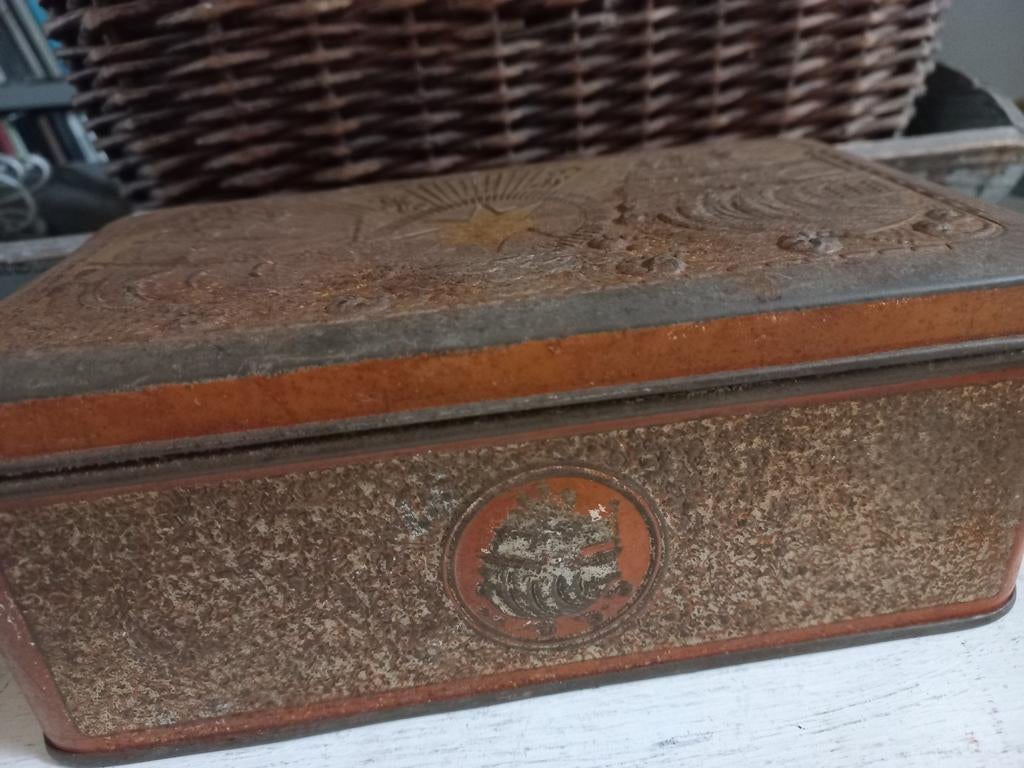 Oud Ster Tabak Blik - 20 x 11,5 cm, Ophalen of Verzenden, Gebruikt, Overige, Overige merken