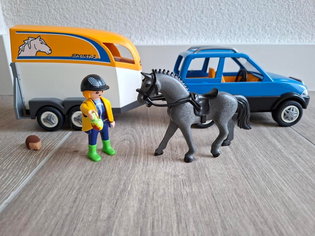 Playmobil paardentrailer, Ophalen of Verzenden, Gebruikt, Complete set