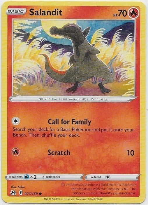 Crown Zenith,  Salandit [common] 27/159, Ophalen of Verzenden, Nieuw, Losse kaart