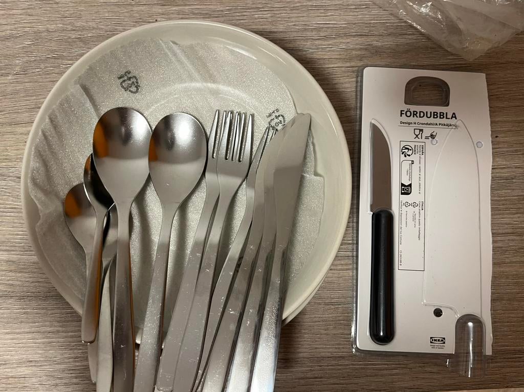 Ikea plate cutlery set, Ophalen, Nieuw, Rvs of Chroom, Bestekset