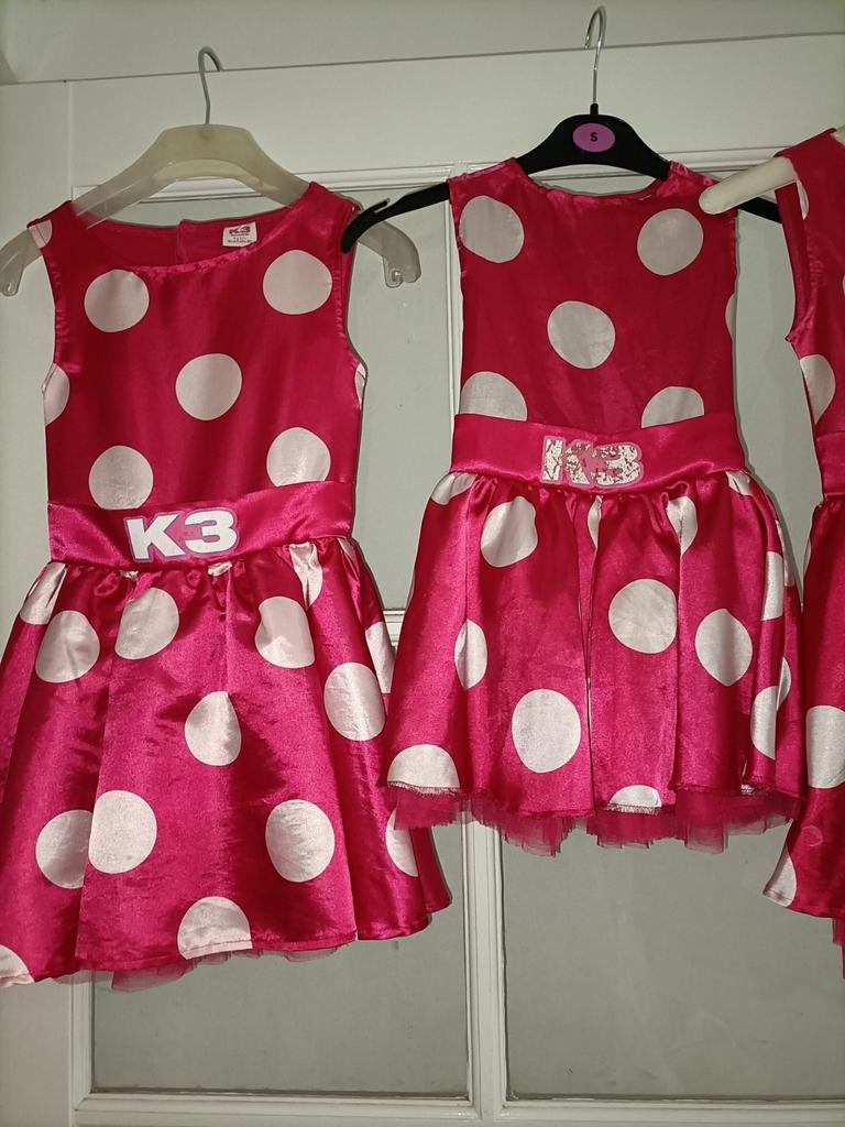3 x K3 jurk verkleedjurk (zie omschrijving) taille maat 116, Kleding | Dames, Carnavalskleding en Feestkleding, Ophalen of Verzenden