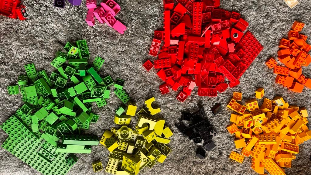 Grote partij Duplo met bouwplaten, Ophalen of Verzenden, Gebruikt, Losse stenen, Duplo