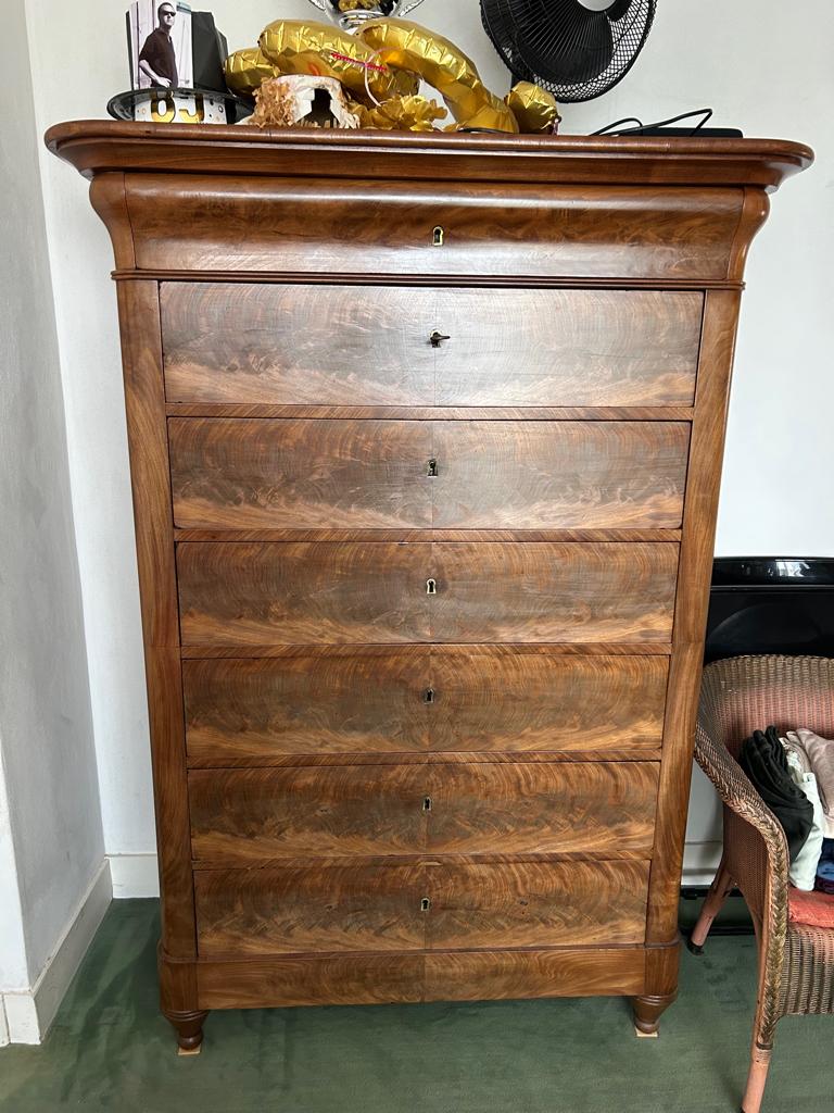 Mooie antiek mahonie eiken ladenkast, Antiek en Kunst, Antiek | Meubels | Kasten, Ophalen