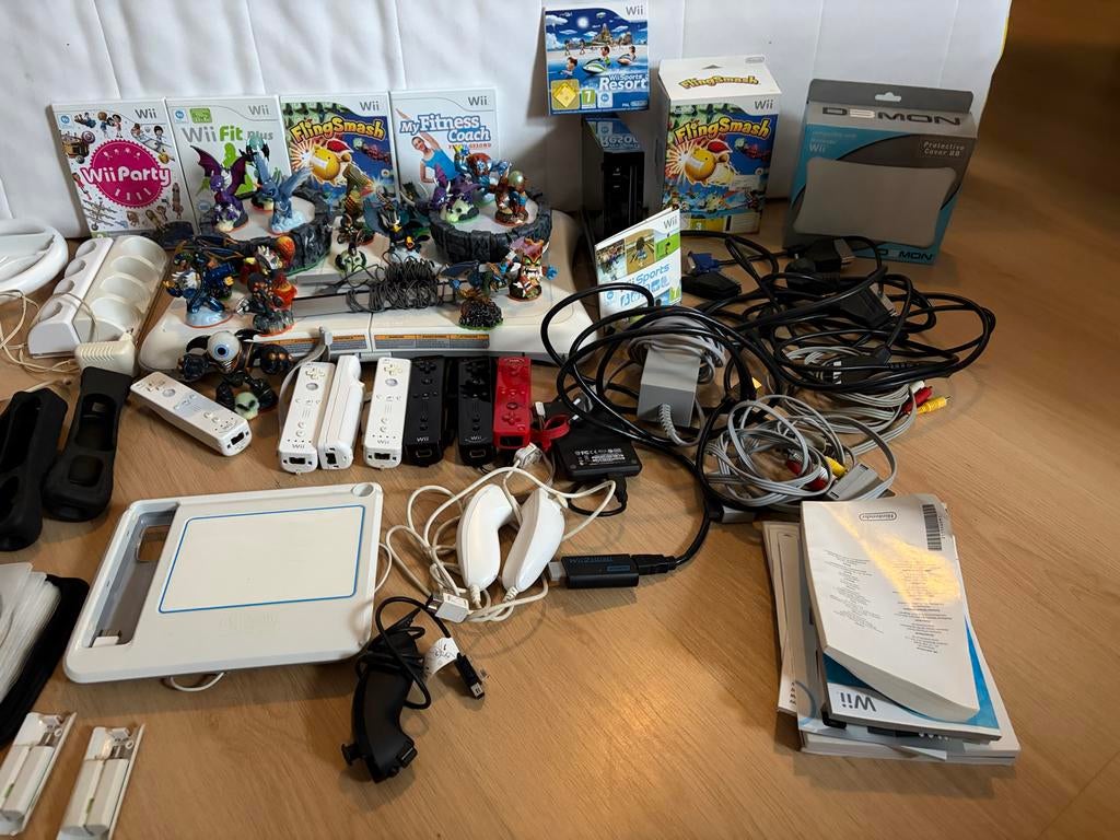 Nintendo Wii Compleet Pakket + accessoires, Spelcomputers en Games, Games | Nintendo Wii, Ophalen, Gebruikt, Overige genres, Eén computer