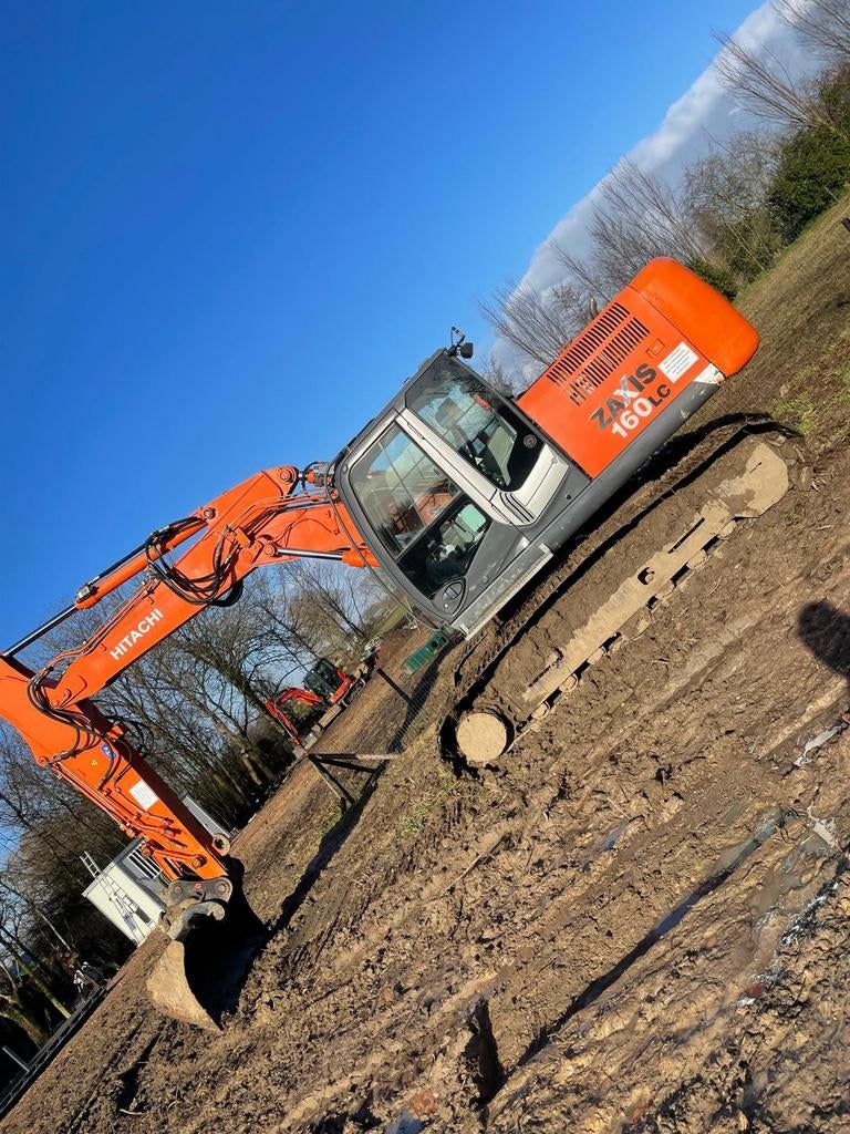 Rupskraan  hitachi ZX160.3 lc en komatsu pc 160, Zakelijke goederen, Machines en Bouw | Kranen en Graafmachines, Ophalen of Verzenden
