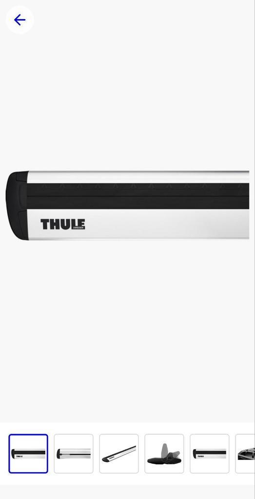 Thule Dakdragers Wingbar 961 Rapid Systemen 757, Ophalen of Verzenden, Zo goed als nieuw