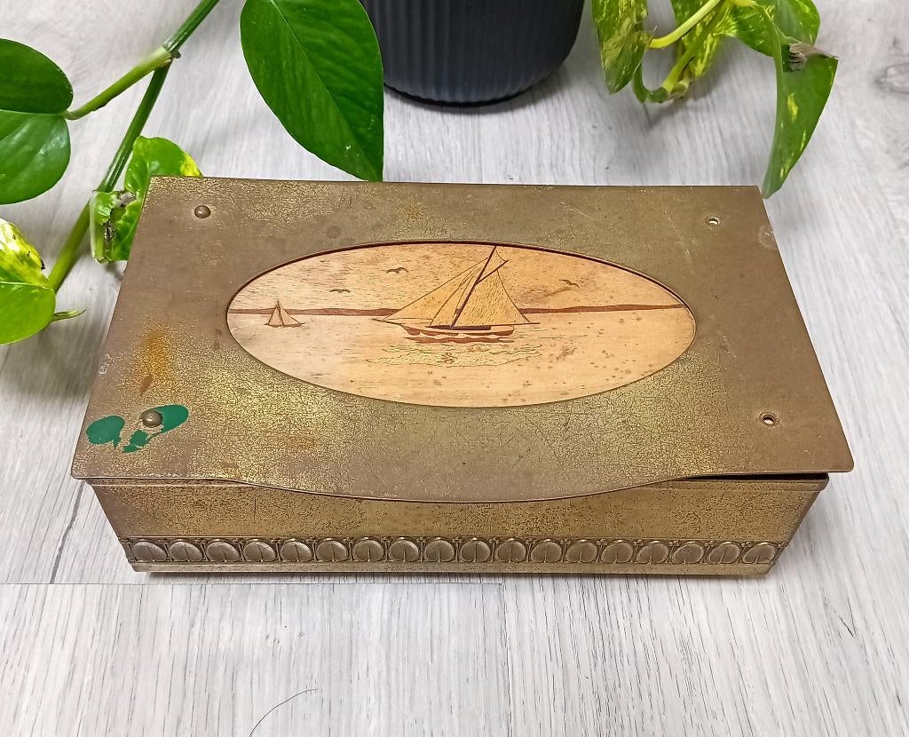 art deco sigaren/sigarettendoos, Antiek en Kunst, Ophalen of Verzenden