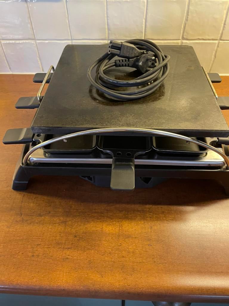 Tefal maxi pierade steengrill/gourmetstel 8 persoons, Witgoed en Apparatuur, Gourmetstellen, Ophalen of Verzenden, Gebruikt
