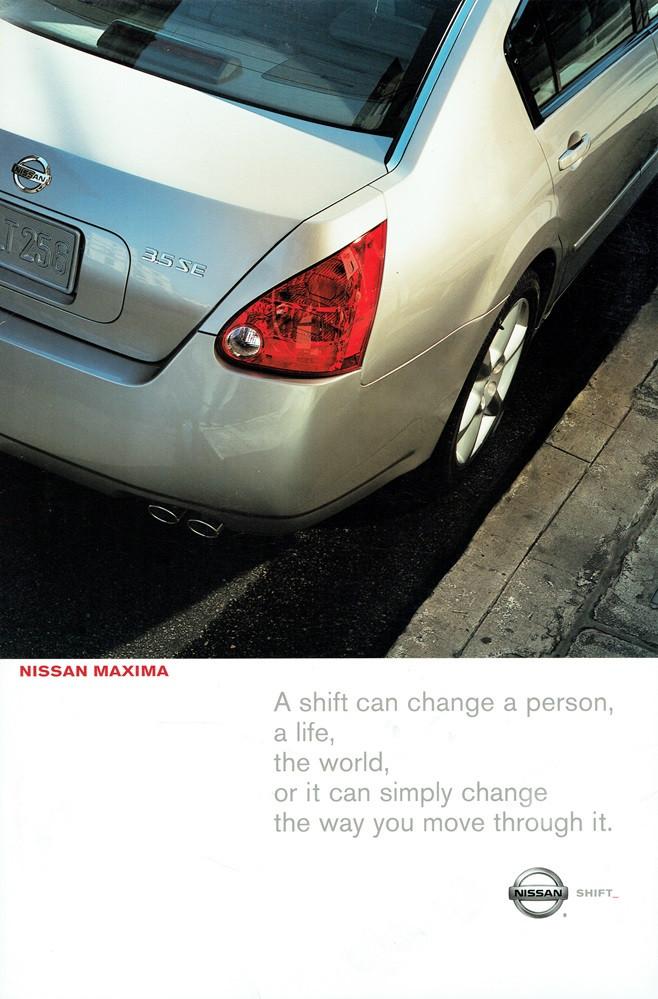 Folder Nissan Maxima (USA-uitgave - 2004), Verzenden, Gelezen, Nissan