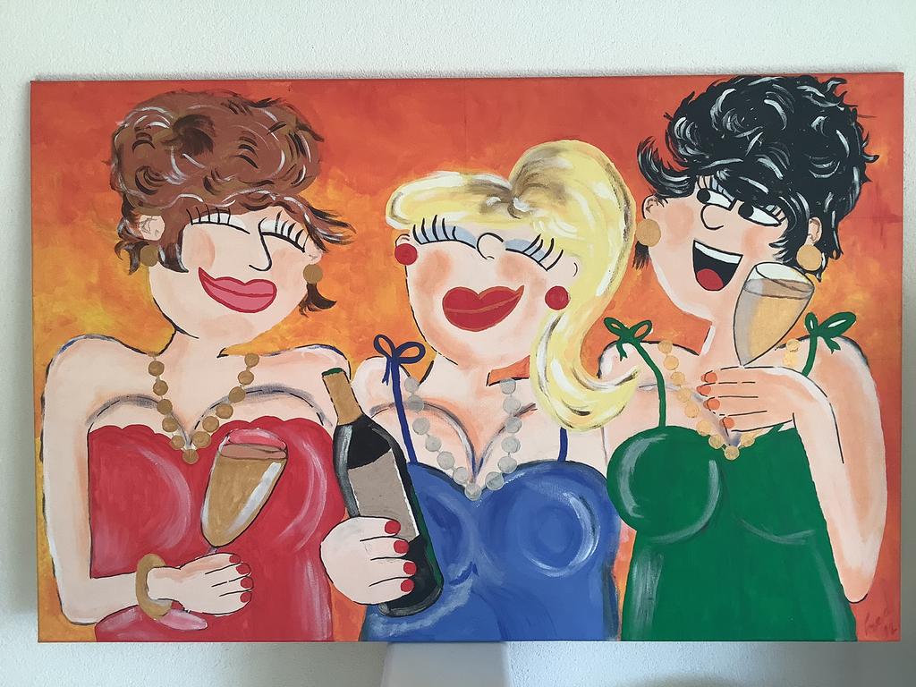 De vrolijke dames., Ophalen of Verzenden