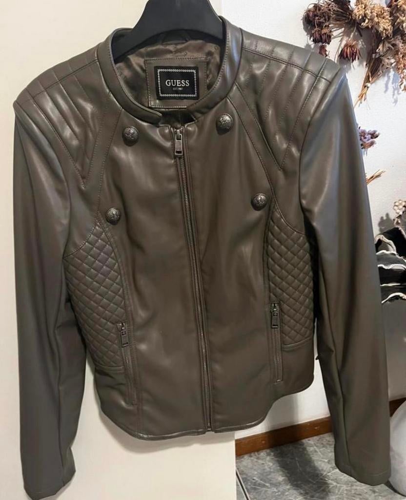 Guess Leren Jas - Stijlvol & Stoer!, Ophalen of Verzenden, Nieuw, Zwart