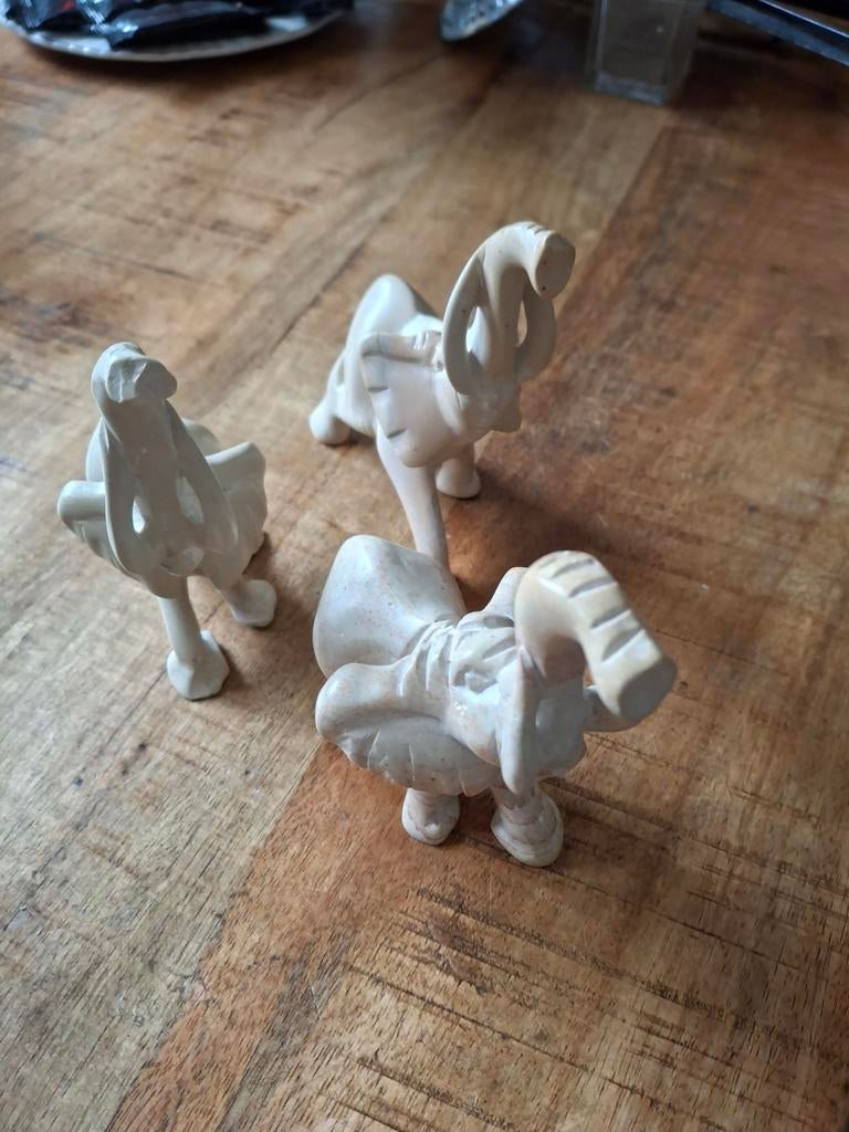 Set van 3 marmeren olifantjes, Ophalen of Verzenden