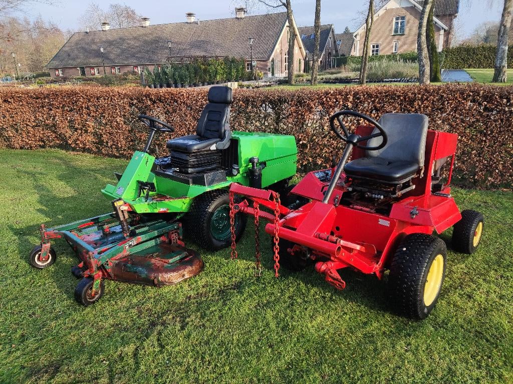 2 TORO zitmaaiers (type 322D en 223D, Mitsubishi diesel), Tuin en Terras, Ophalen, Toro, Gebruikt, Elektrische starter