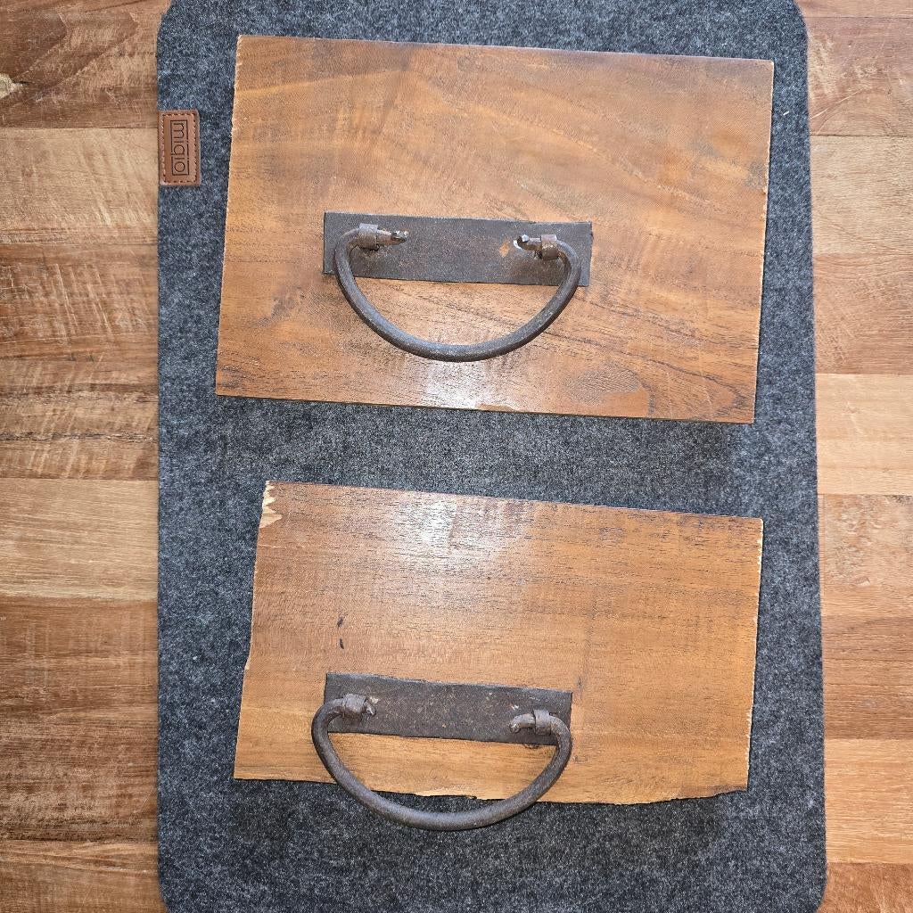 Prachtige antieke vintage kist hand grepen, twee stuks, Ophalen of Verzenden, Zo goed als nieuw, Overige materialen, Overige typen
