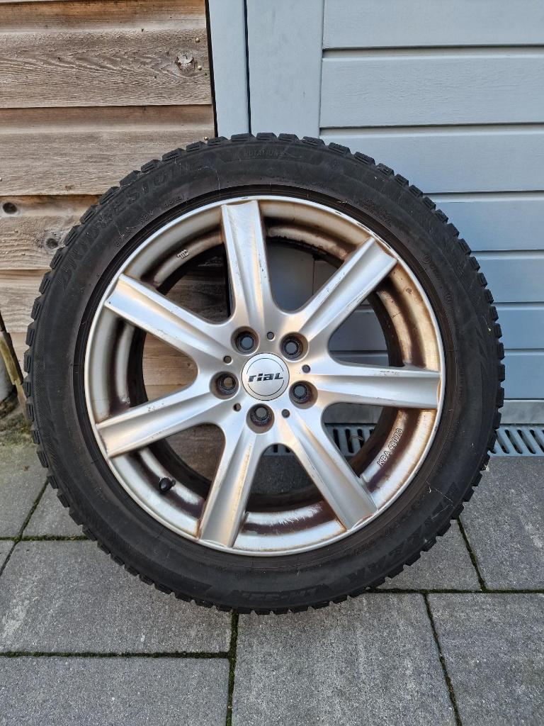 Rial velgen 17 inch universeel met winterbanden 225/50/R17, Ophalen, Gebruikt, Velg(en), 17 inch