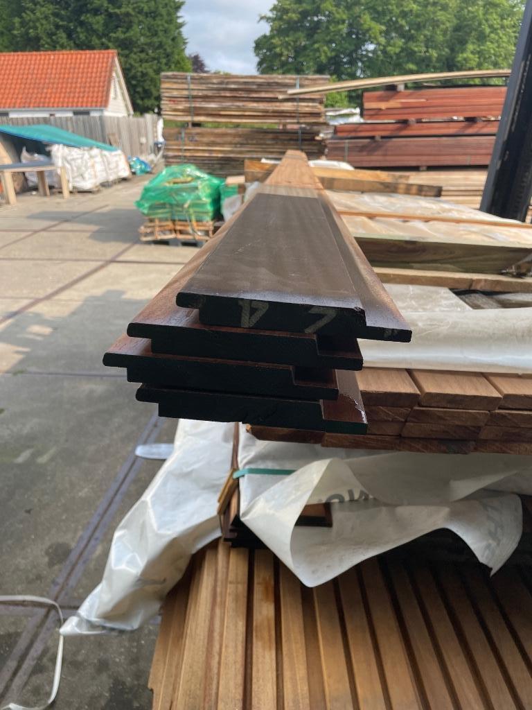 Ayous rabat 23 stuks 485cm, Tuin en Terras, Palen, Balken en Planken, Ophalen, Planken, Nieuw, Hardhout