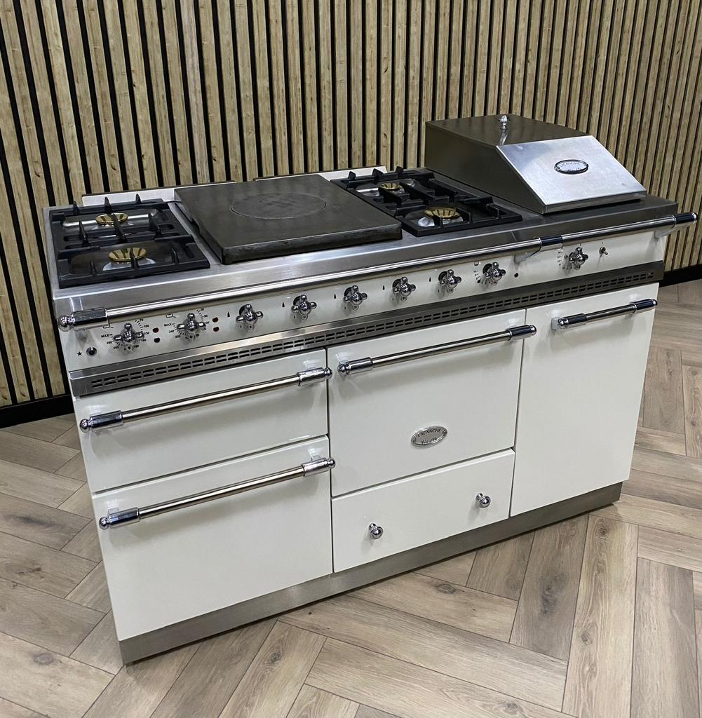 Prachtige Lacanche crème 140cm + Pizzaoven Vol Opties!, Warmhoudplaat, 60 cm of meer, Ophalen of Verzenden, Gas
