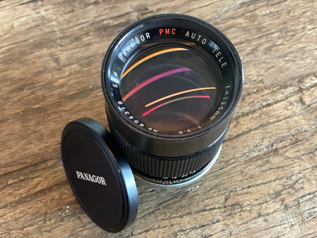 Panagor Auto Telelens 135mm f/2.8 incl. koker, Audio, Tv en Foto, Fotografie | Lenzen en Objectieven, Ophalen, Gebruikt, Telelens