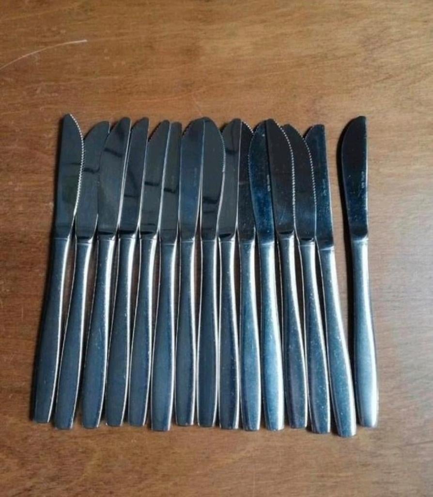 RVS messen reppel inox (set van 15 stuks), Ophalen of Verzenden
