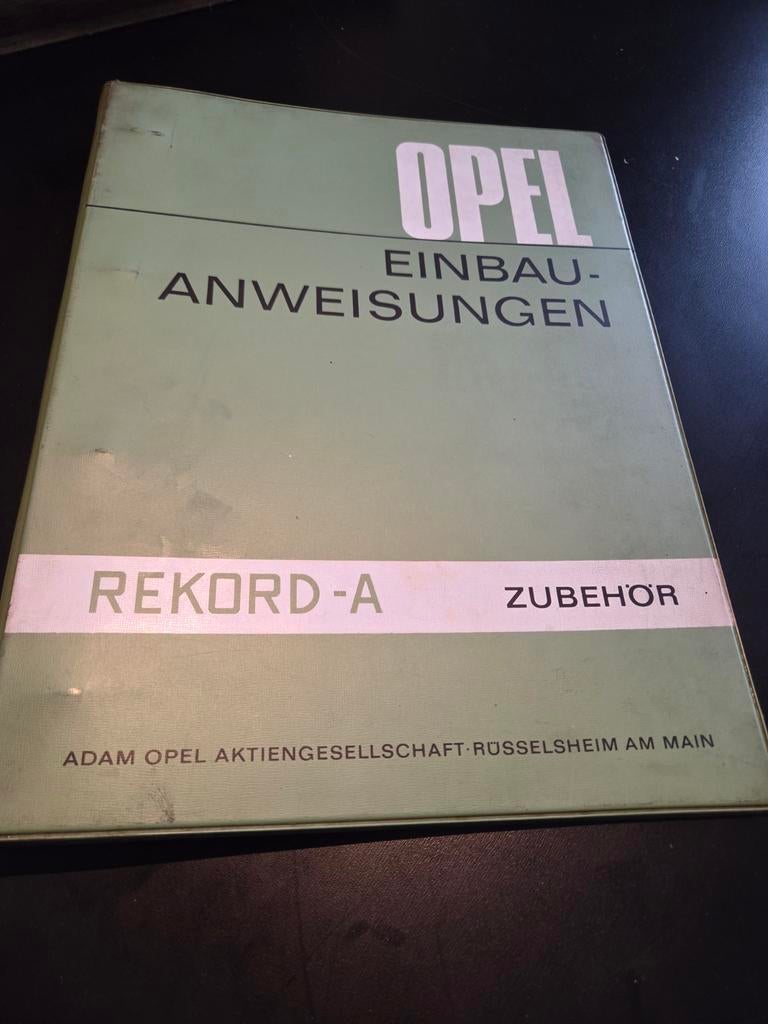 Handboek Opel Rekord A inbouw 1963, Ophalen of Verzenden