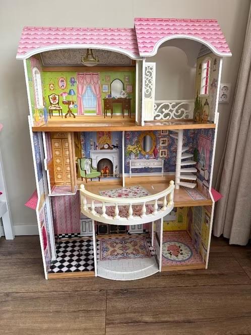 Groot barbiehuis met lift, Ophalen, Gebruikt, Poppenhuis