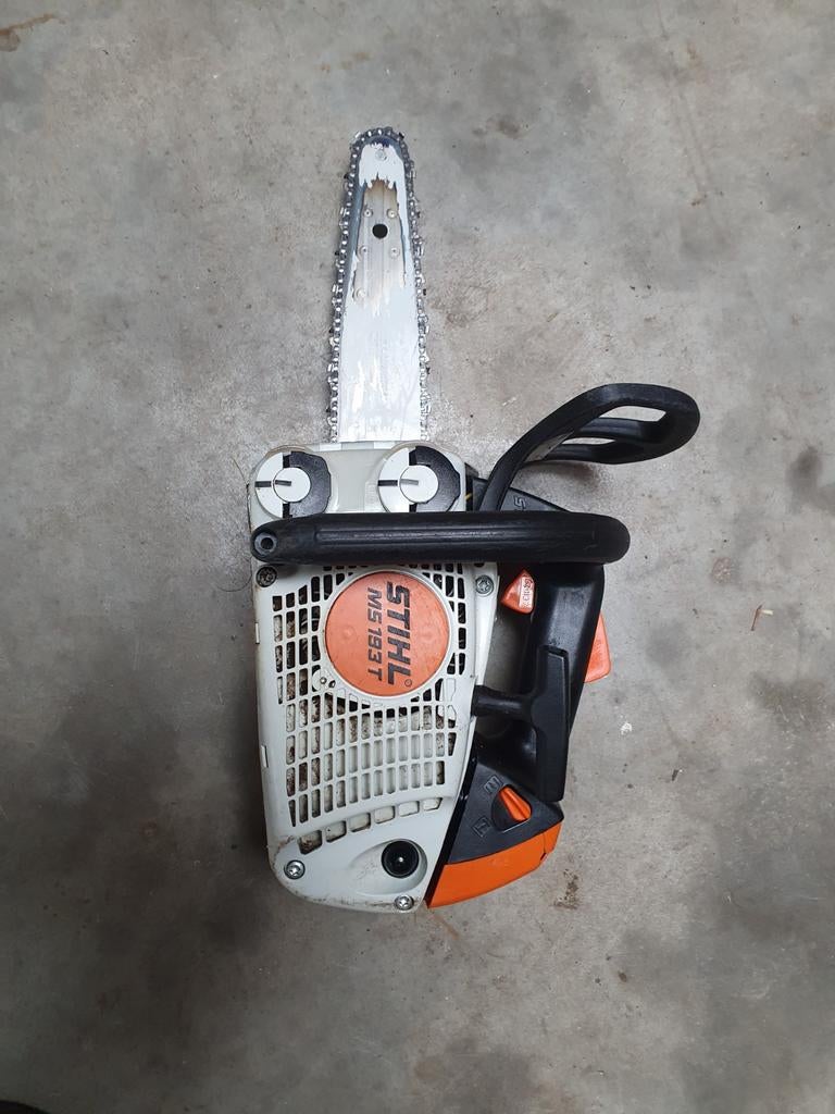 Stihl ms 193 t motorzaag, Ophalen, Gebruikt